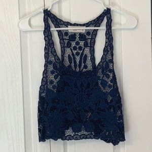 Abercrombie& Fitch Crochet racer back tank